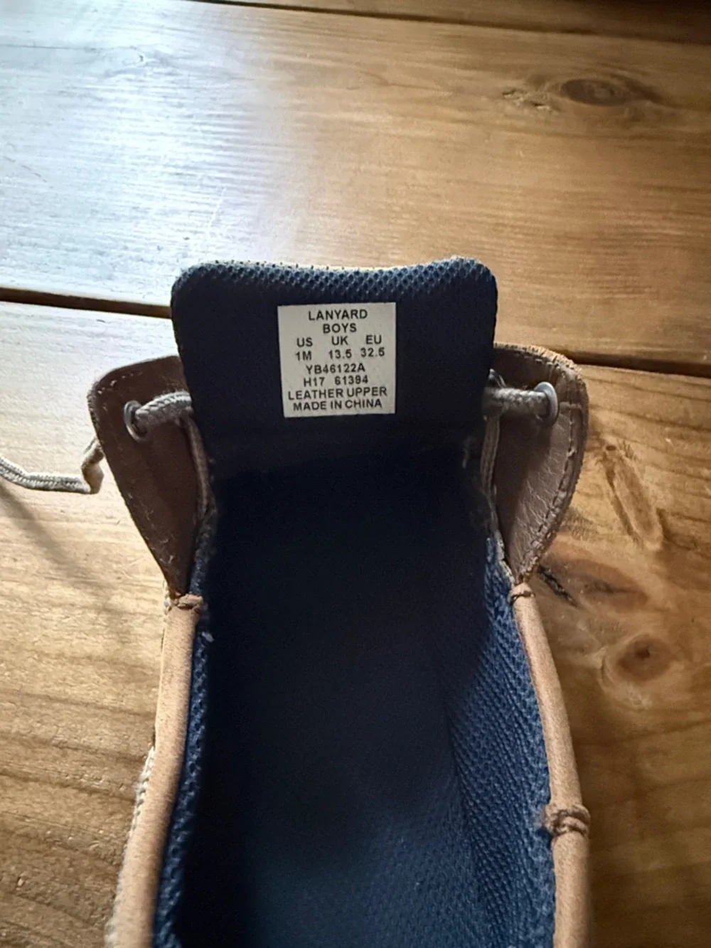 Sperry Tan Leather Moc Toe Boat Shoes